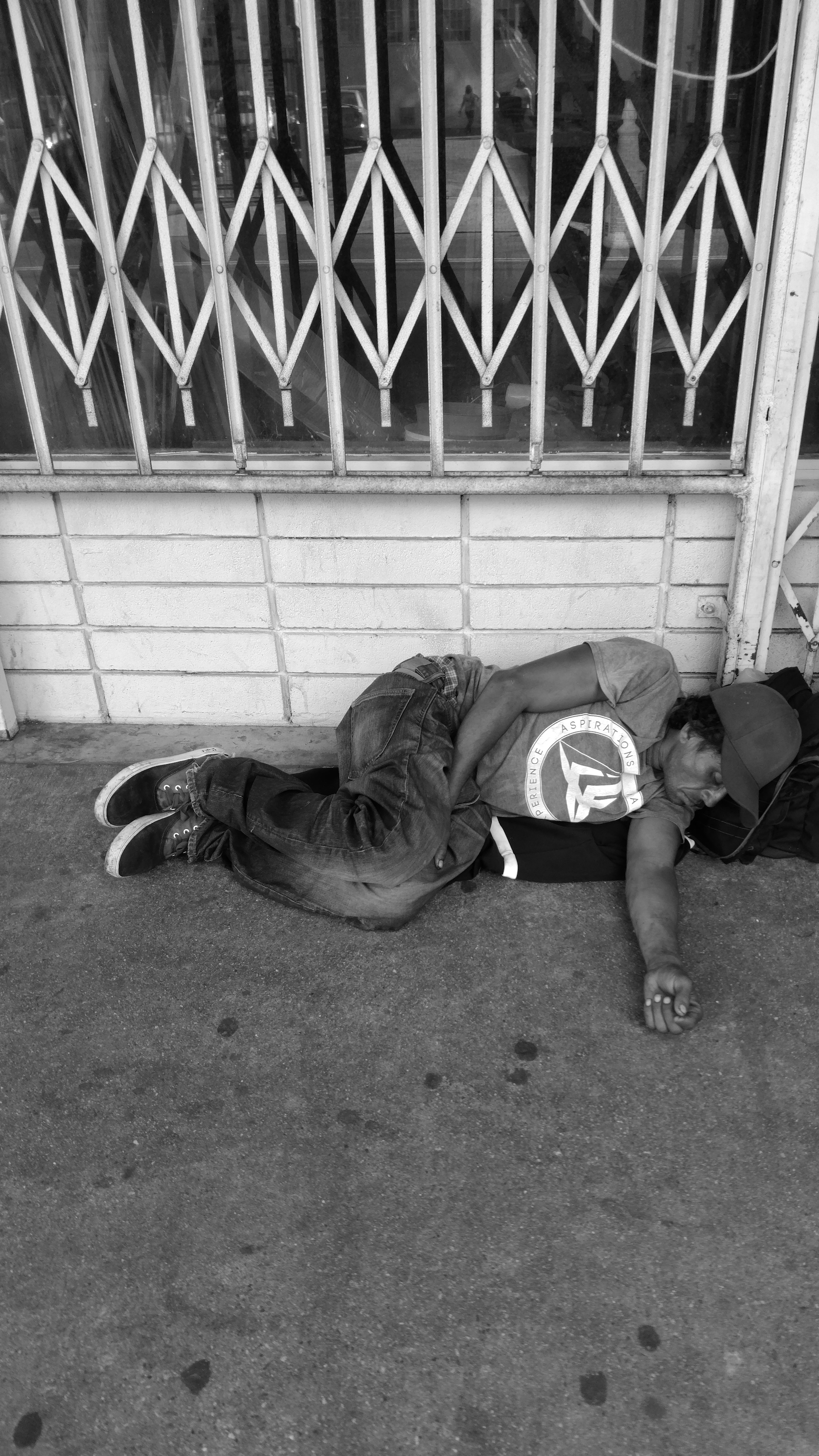 A Homeless Person in Skid Row